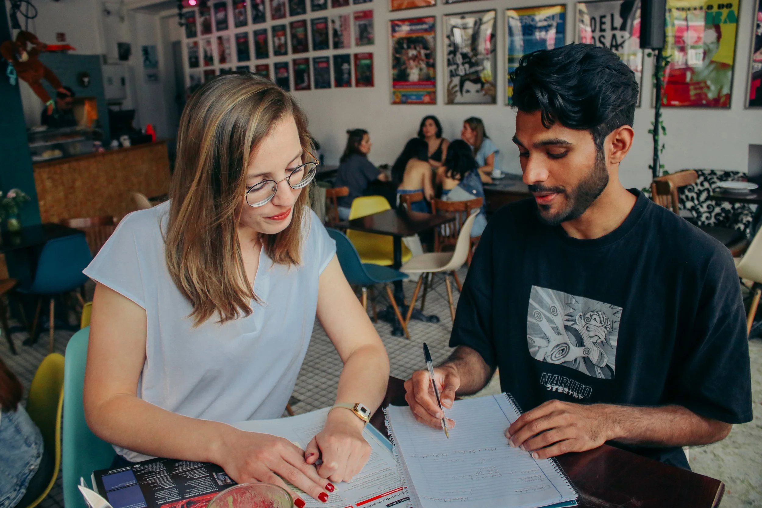 Virginie teaching French